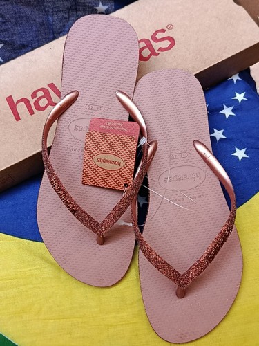 Havaianas slim glitzer - glitzer, rose