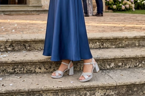 Damen sandalen silber breiter - damen,