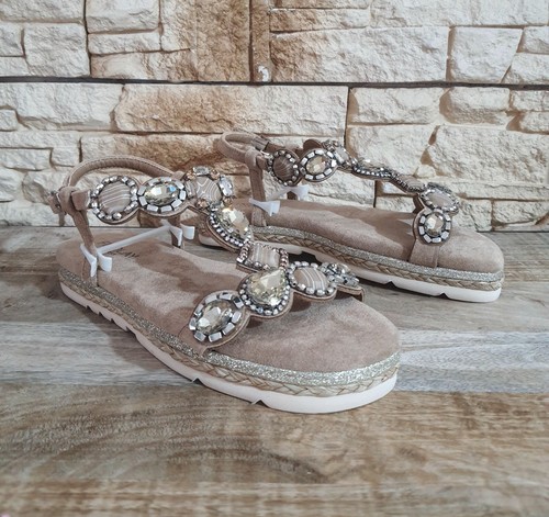Damen sandalen mit - mit, keilabsatz