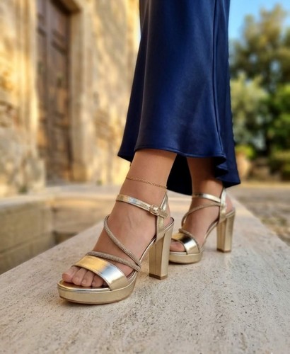 Damen sandalen gold - damen,
