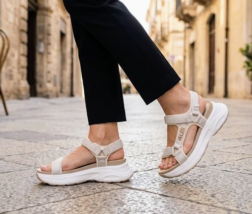 Damen sandalen gold - gold, cesare